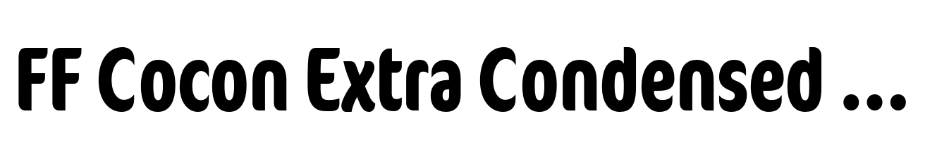 FF Cocon Extra Condensed Bold